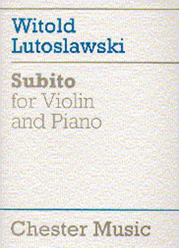 Cover: 9780711943131 | Subito for Violin and Piano | Taschenbuch | Buch | Englisch | 1994