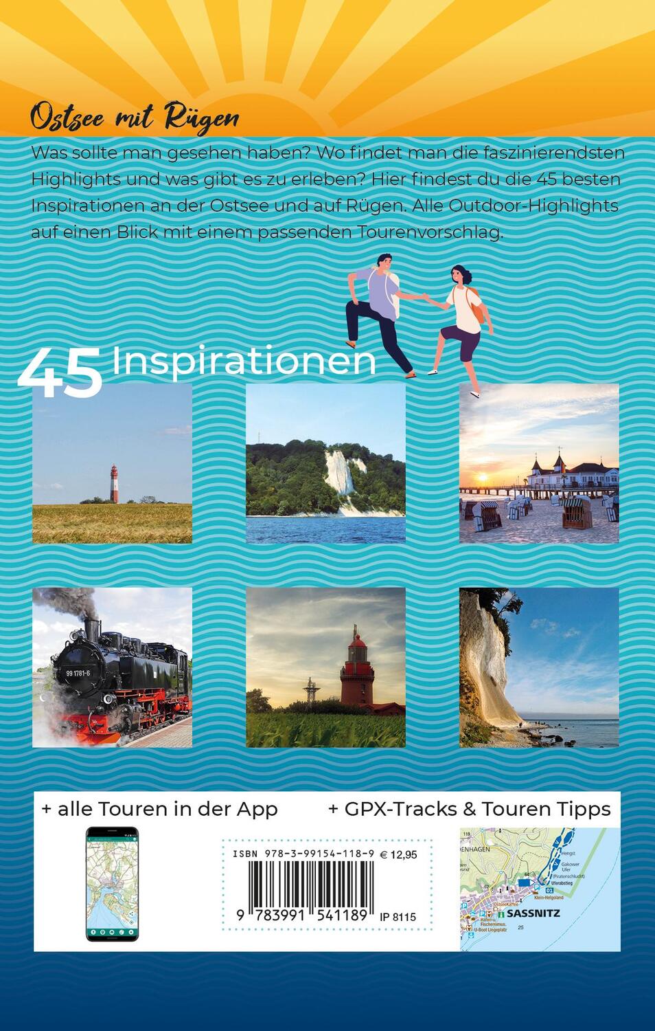 Rückseite: 9783991541189 | KOMPASS Inspiration Ostsee mit Rügen | 45 Natur- und Wanderhighlights