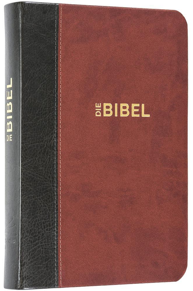 Cover: 9783893970636 | Schlachter 2000 Bibel - Taschenausgabe (Softcover, grau/braun) | Buch