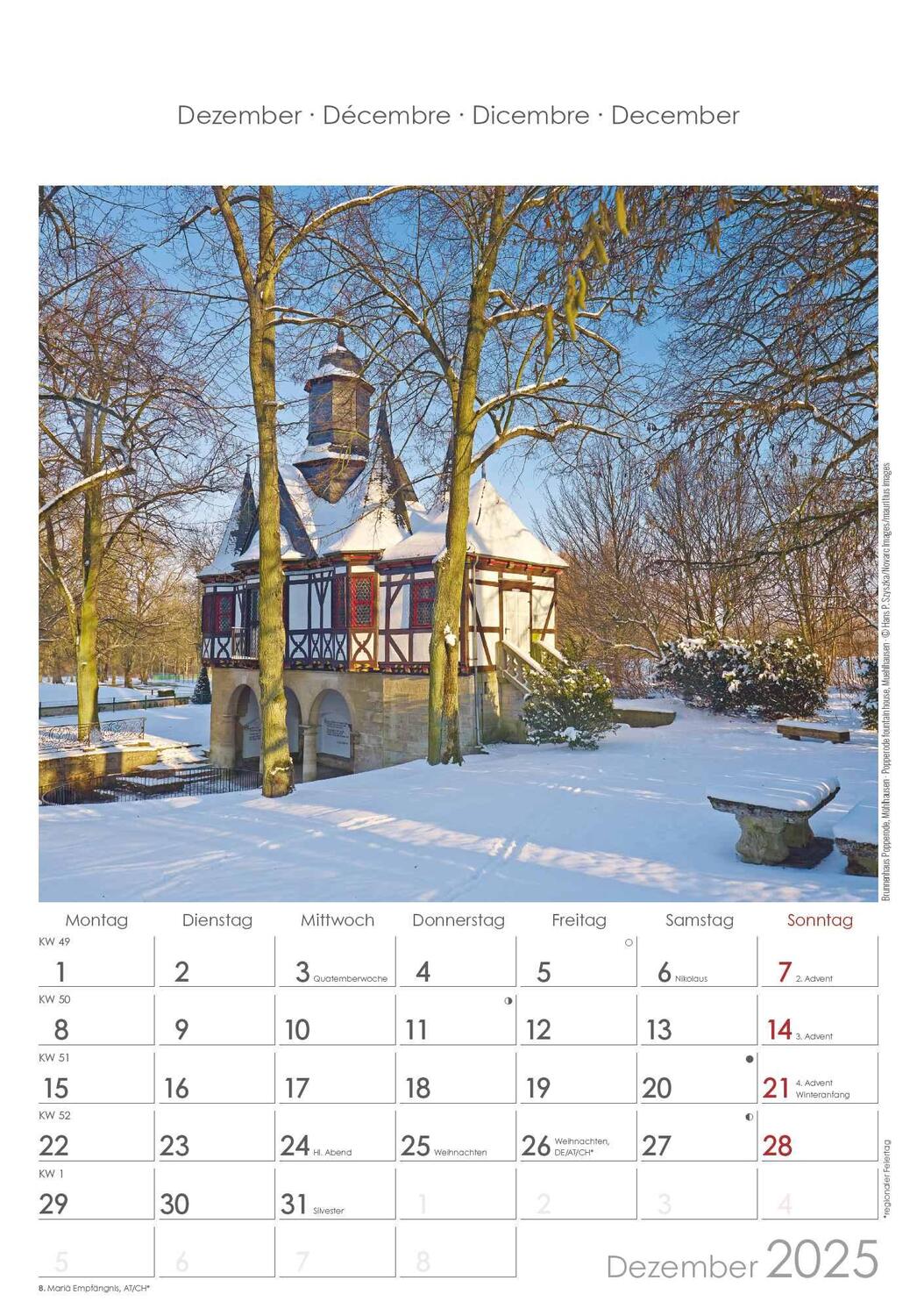 Bild: 4251732343361 | Thüringen 2025 - Bild-Kalender 23,7x34 cm - Regional-Kalender -...