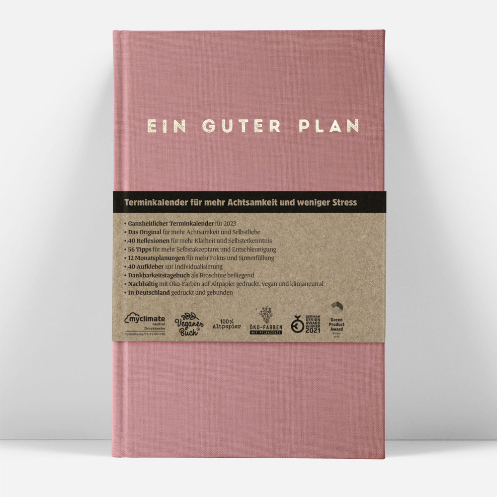 Cover: 4260653841726 | Ein guter Plan 2023, Altrosa | Lenarz Jan (u. a.) | Kalender | 2023