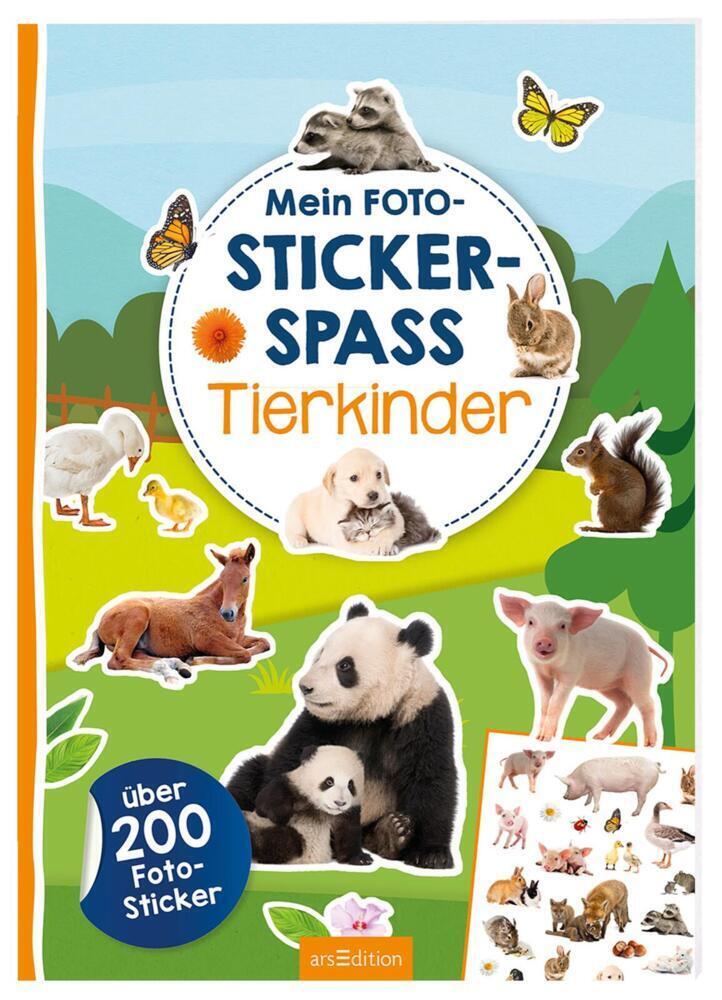 Cover: 9783845839844 | Mein Foto-Stickerspaß - Tierkinder | Über 200 Foto-Sticker | Buch