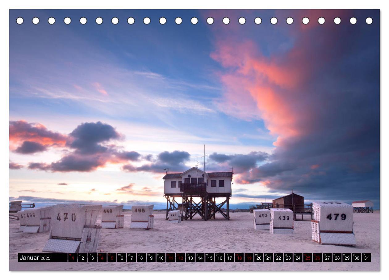 Bild: 9783435217892 | Sankt Peter Ording Sandstrand (Tischkalender 2025 DIN A5 quer),...