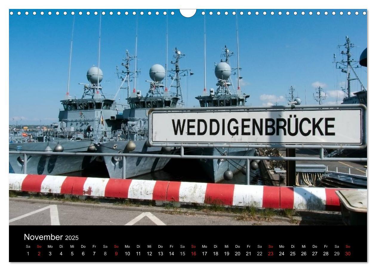 Bild: 9783435733385 | Marinestützpunkt Kiel (Wandkalender 2025 DIN A3 quer), CALVENDO...