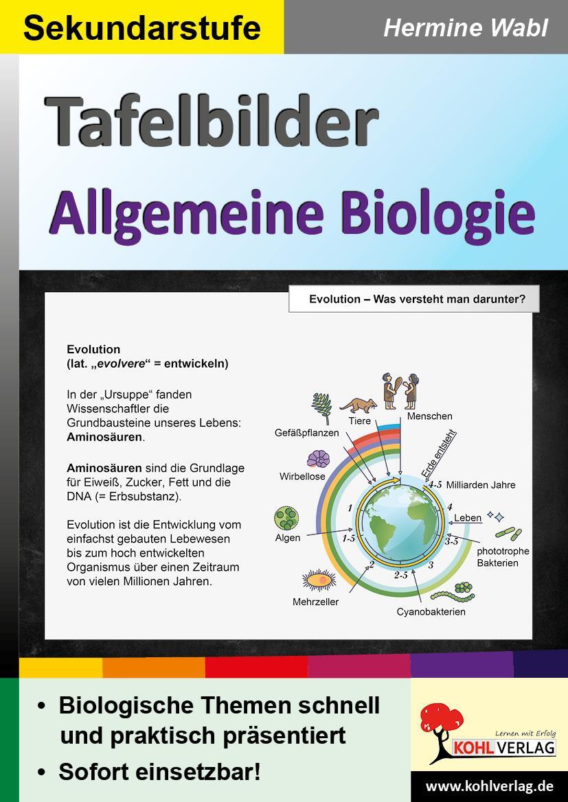 Cover: 9783985583188 | Tafelbilder Allgemeine Biologie | Hermine Wabl | Taschenbuch | Deutsch