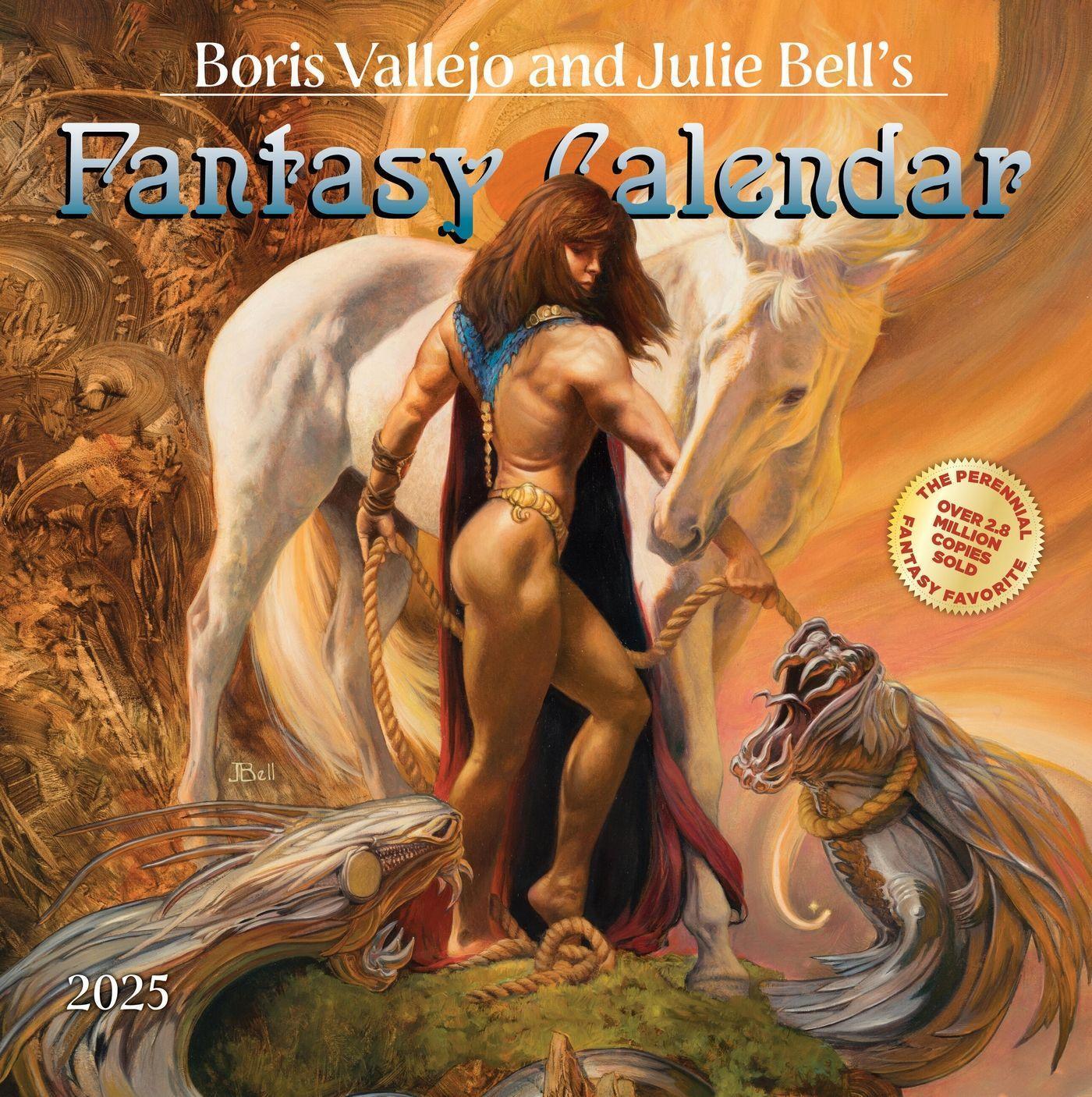 Cover: 9781523524594 | Boris Vallejo and Julie Bell's Fantasy Wall Calendar 2025 | Kalender