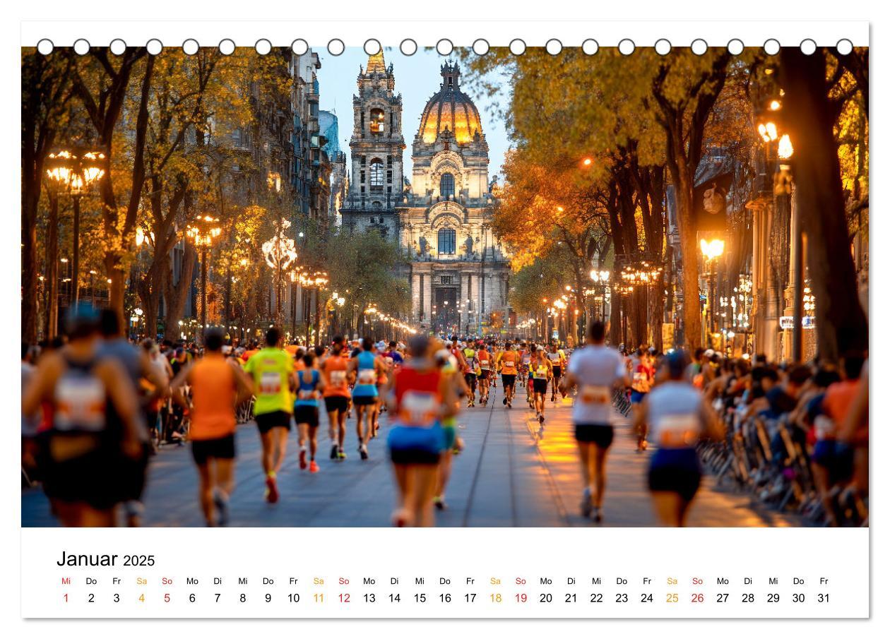 Bild: 9783457233696 | Marathon Power (Tischkalender 2025 DIN A5 quer), CALVENDO...