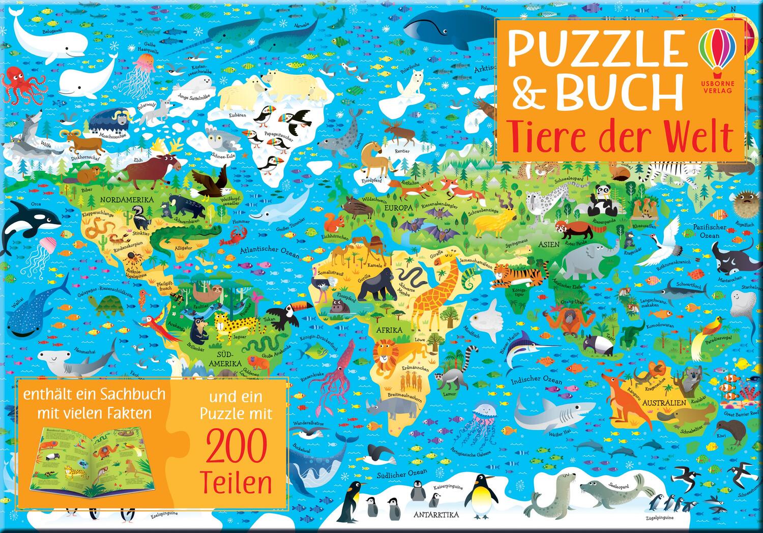 Cover: 9781035700929 | Puzzle &amp; Buch: Tiere der Welt | Sam Smith (u. a.) | Taschenbuch | 2023