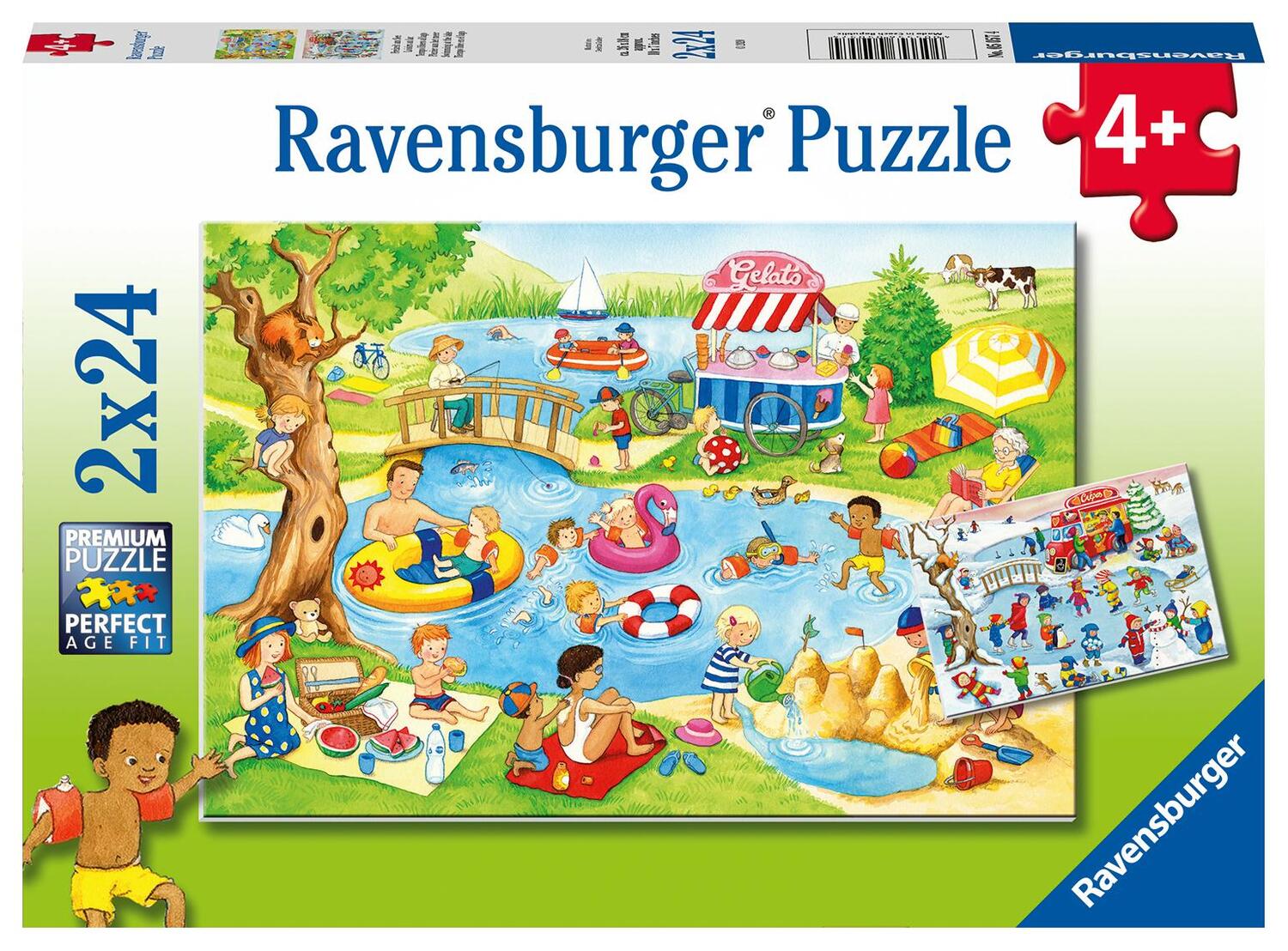 Cover: 4005556050574 | Ravensburger Kinderpuzzle - 05057 Freizeit am See - Puzzle für...