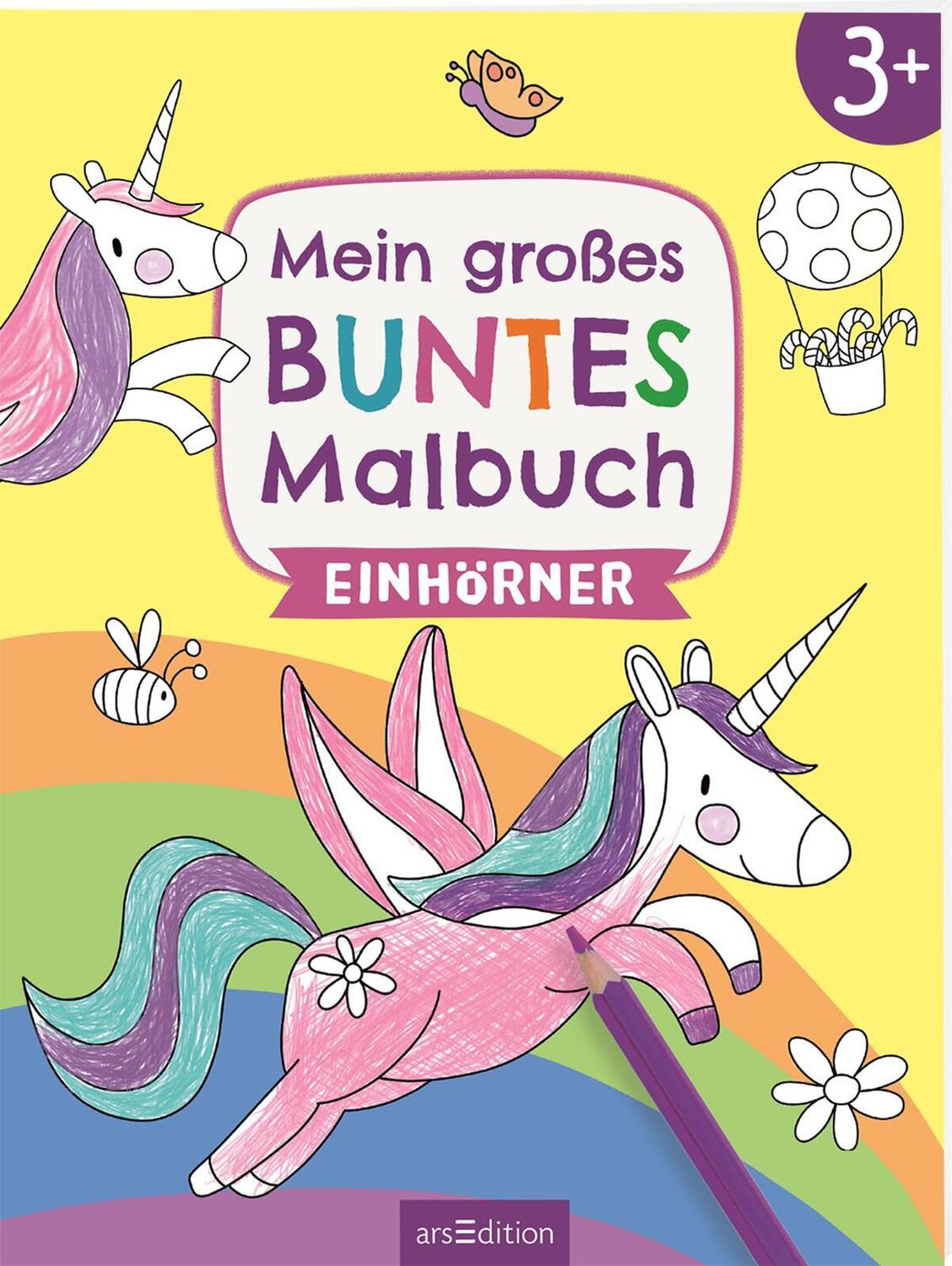 Cover: 9783845853277 | Mein großes buntes Malbuch - Einhörner | Ab 3 Jahren | Taschenbuch