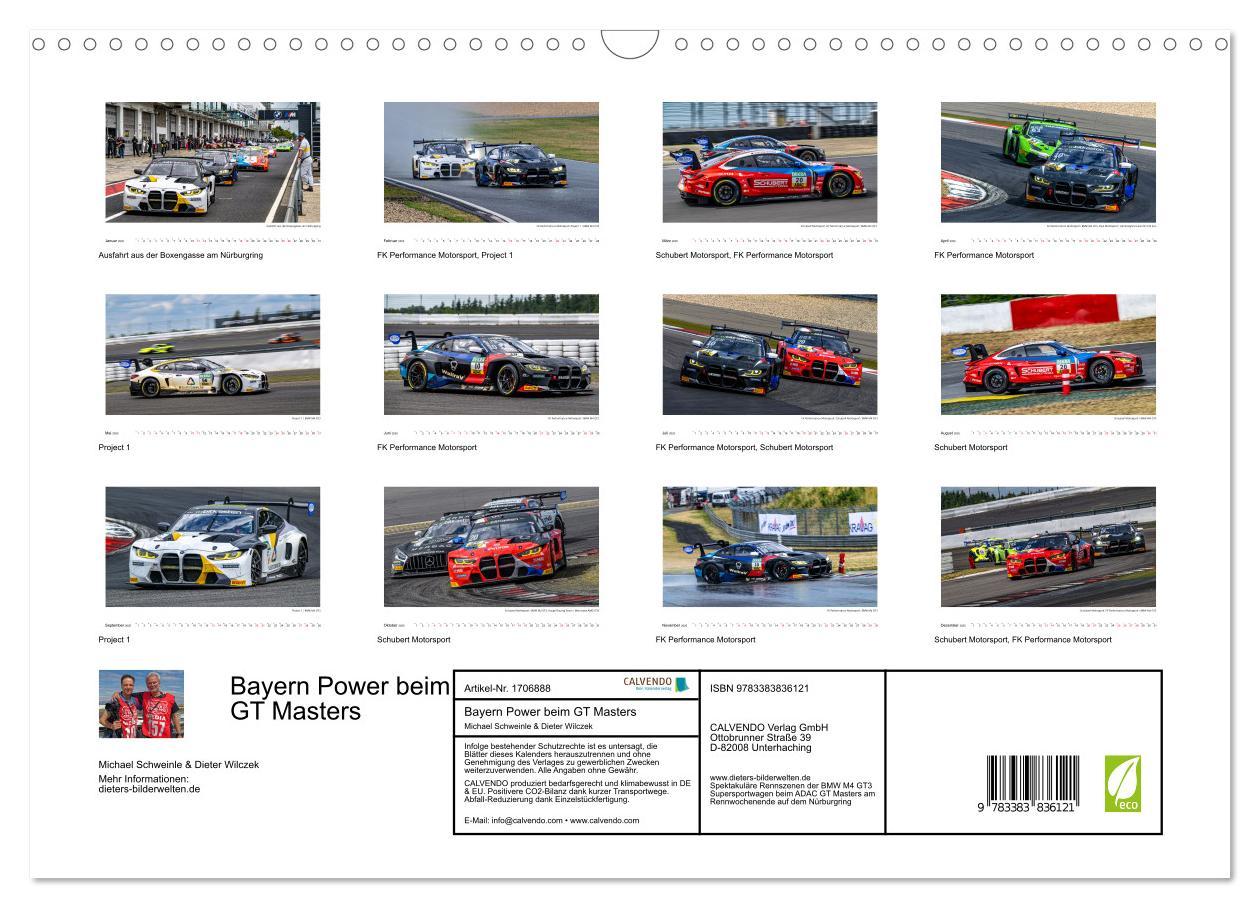 Bild: 9783383836121 | Bayern Power beim GT Masters (Wandkalender 2025 DIN A3 quer),...