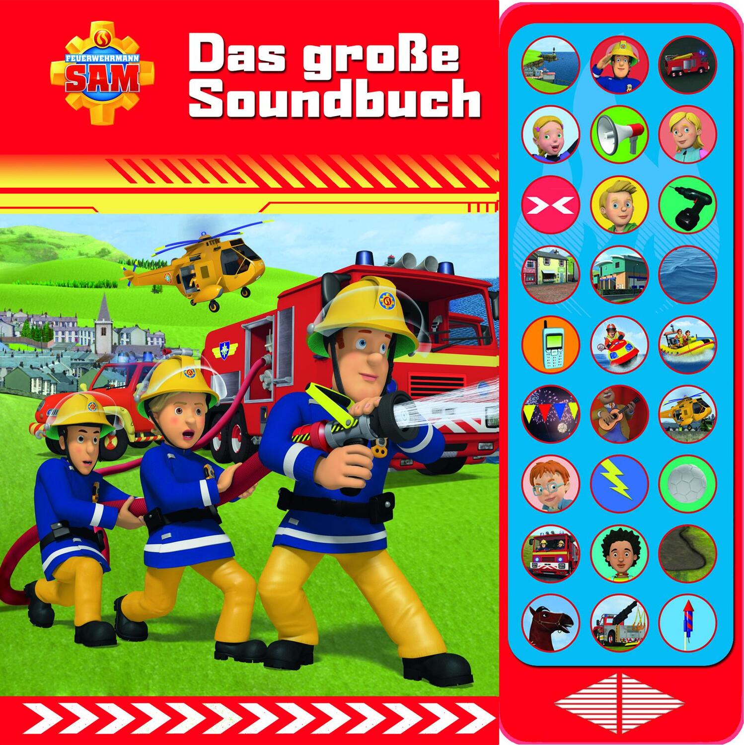 Cover: 9781503742970 | Feuerwehrmann Sam - Das große Soundbuch - 27-Button-Soundbuch mit...