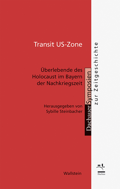 Cover: 9783835313446 | Transit US-Zone | Sybille Steinbacher | Taschenbuch | 248 S. | Deutsch
