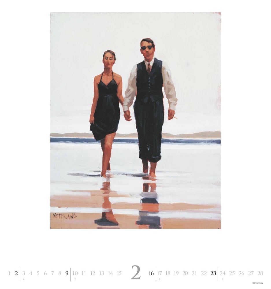 Bild: 4250809653228 | DUMONT - Jack Vettriano 2025 Wandkalender, 45x48cm, Kunstkalender...