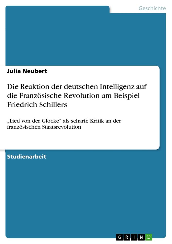 Cover: 9783656155324 | Die Reaktion der deutschen Intelligenz auf die Französische...