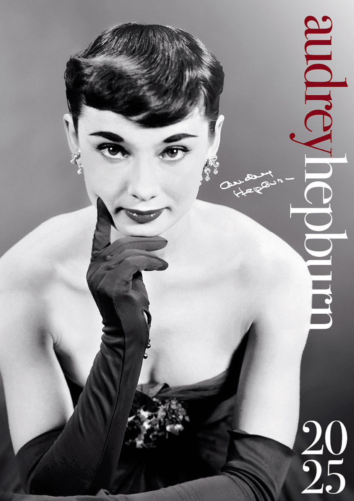 Cover: 9798893610130 | Audrey Hepburn Kalender 2025 | Glamour Film Stars | Kalender | 14 S.