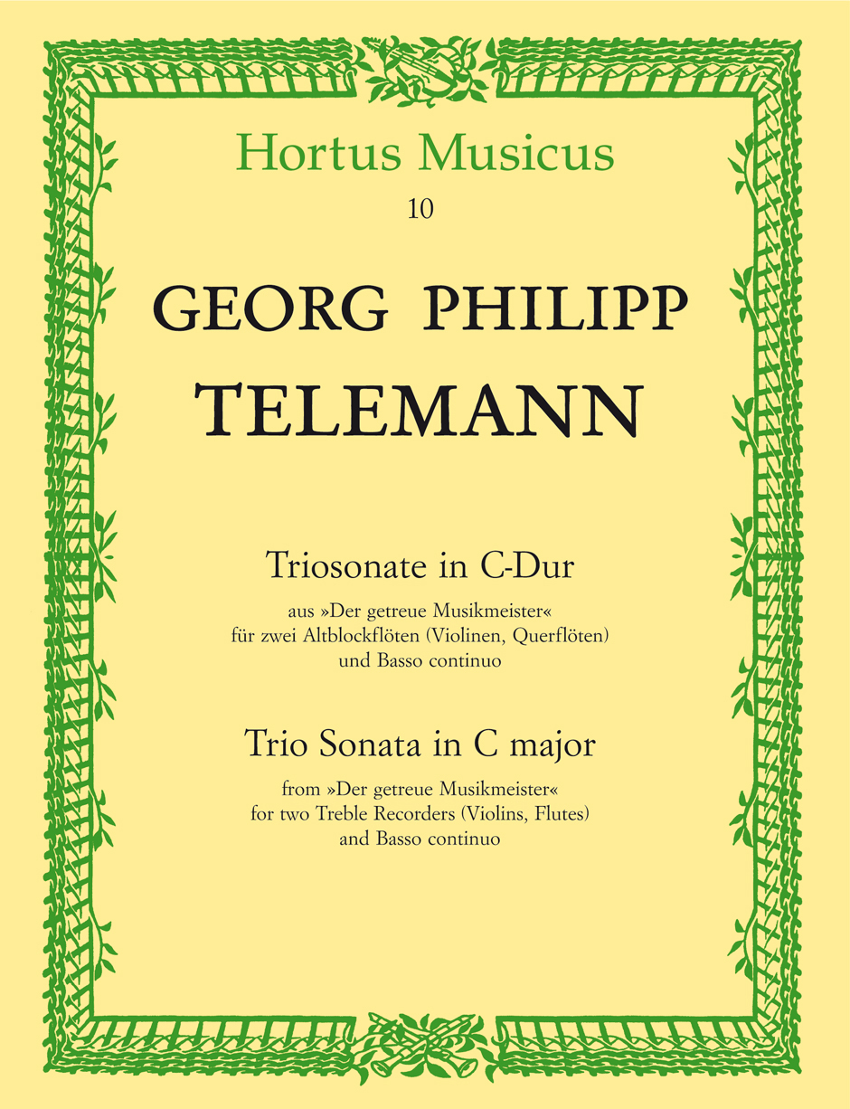 Cover: 9790006000128 | Trio Sonata from 'Der Getreue Musikmeister' | Georg Philipp Telemann