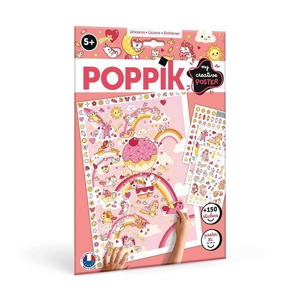 Cover: 3760262412009 | POPPIK - Kreativ Poster &amp; Sticker Einhörner | Poppik | Spiel | Deutsch