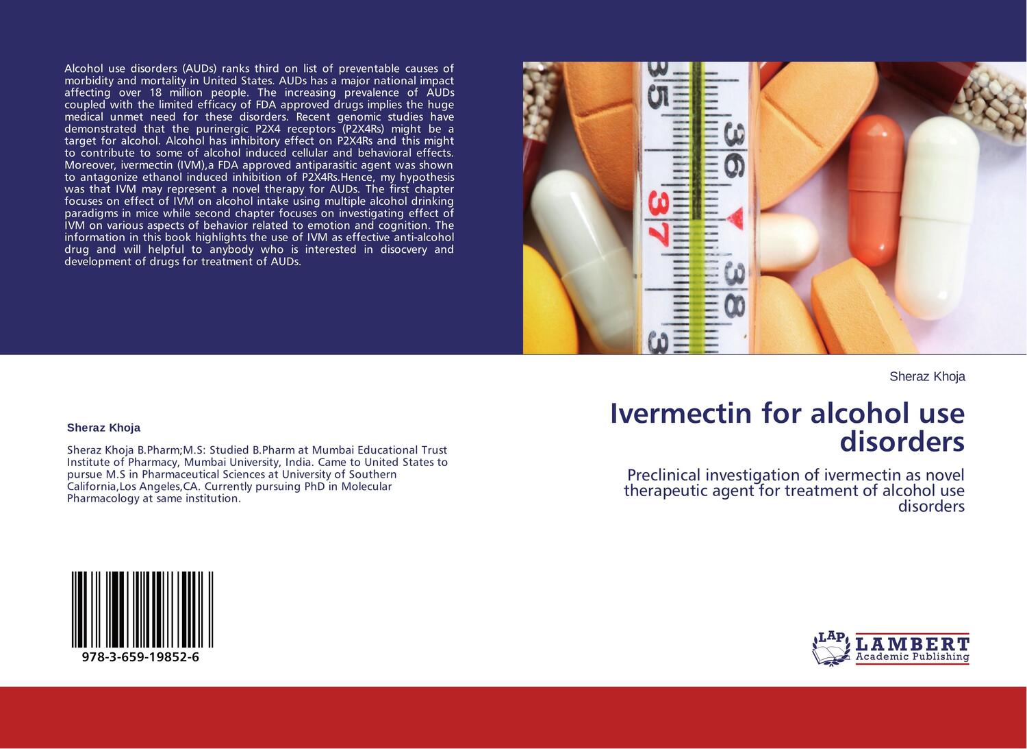 Cover: 9783659198526 | Ivermectin for alcohol use disorders | Sheraz Khoja | Taschenbuch