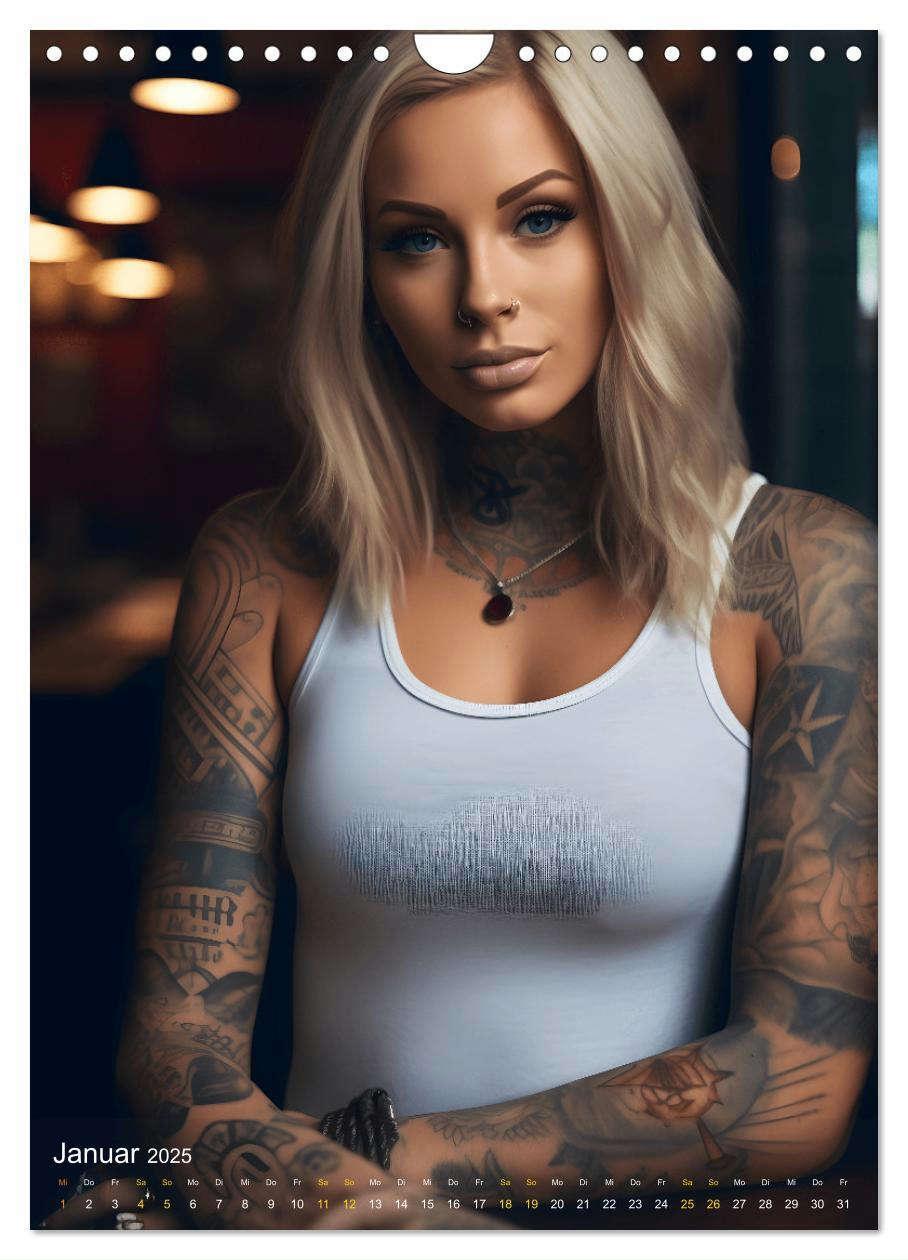 Bild: 9783435848768 | Tattoo Schönheiten - zwölf Monate, zwölf Frauen und jede Menge...