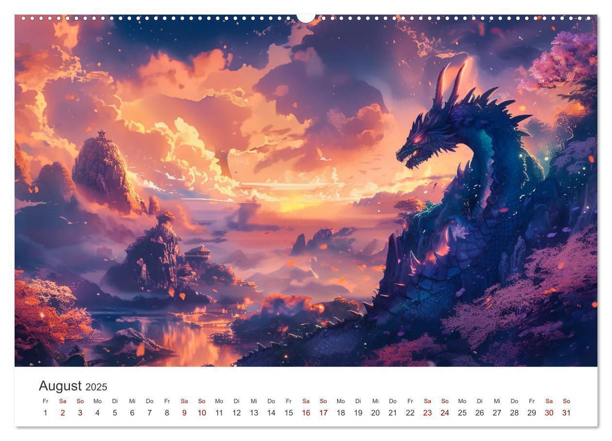 Bild: 9783383790959 | Das Jahr der Drachen (Wandkalender 2025 DIN A2 quer), CALVENDO...