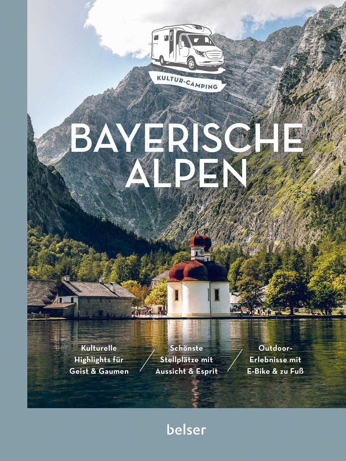 Cover: 9783989050105 | Kultur-Camping mit dem Wohnmobil. Bayerische Alpen | Ulrich Frantz