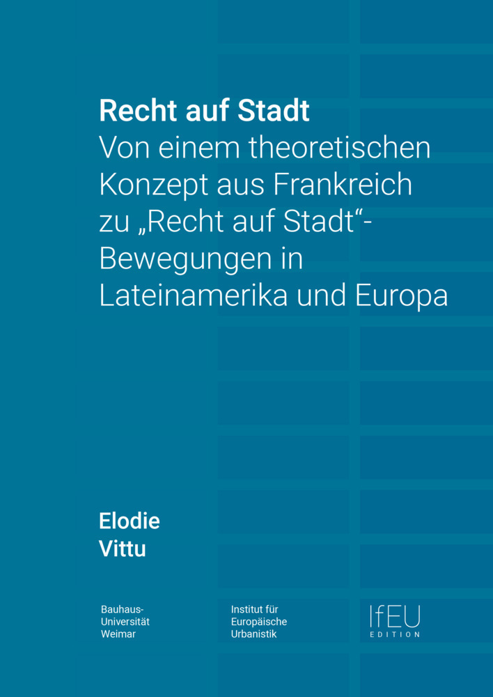 Cover: 9783957732941 | Recht auf Stadt | Elodie Vittu | Taschenbuch | 296 S. | Deutsch | 2021