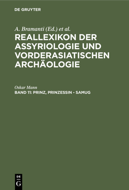 Cover: 9783110203837 | Prinz, Prinzessin - Samug | Michael P. Streck (u. a.) | Buch | Deutsch