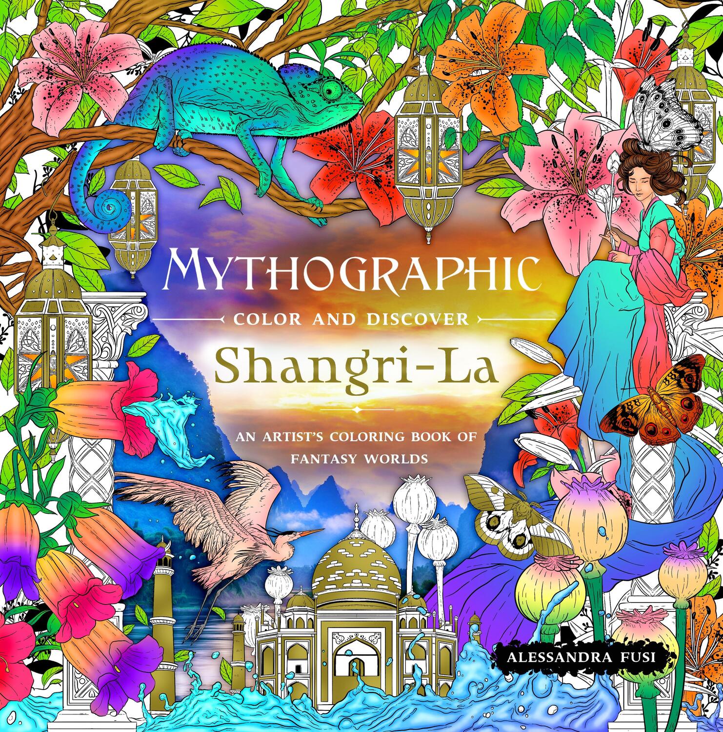 Cover: 9781250324160 | Mythographic Color and Discover: Shangri-La: An Artist's Coloring...