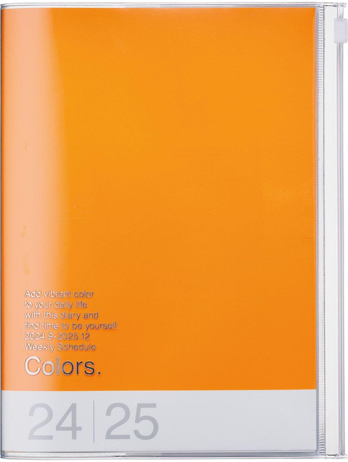 Cover: 4550045127874 | MARK'S 2024/2025 Taschenkalender A5 vertikal, COLORS // Orange | Inc.