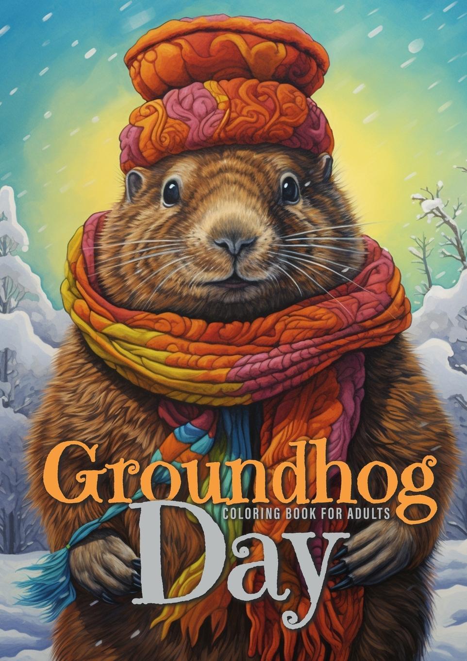 Cover: 9783758463945 | Groundhog Day Coloring Book for Adults | Monsoon Publising | Buch