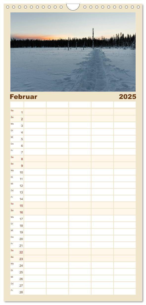 Bild: 9783457105320 | Familienplaner 2025 - Heimat der Samen mit 5 Spalten (Wandkalender,...