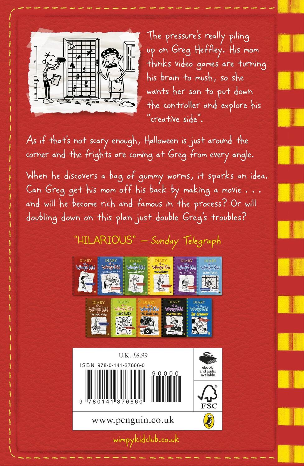 Rückseite: 9780141376660 | Diary of a Wimpy Kid 11: Double Down | Jeff Kinney | Taschenbuch