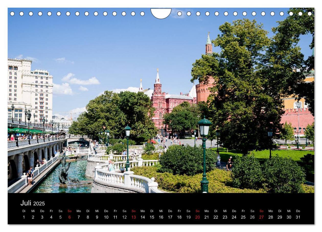 Bild: 9783435644537 | Moskau 2025 (Wandkalender 2025 DIN A4 quer), CALVENDO Monatskalender