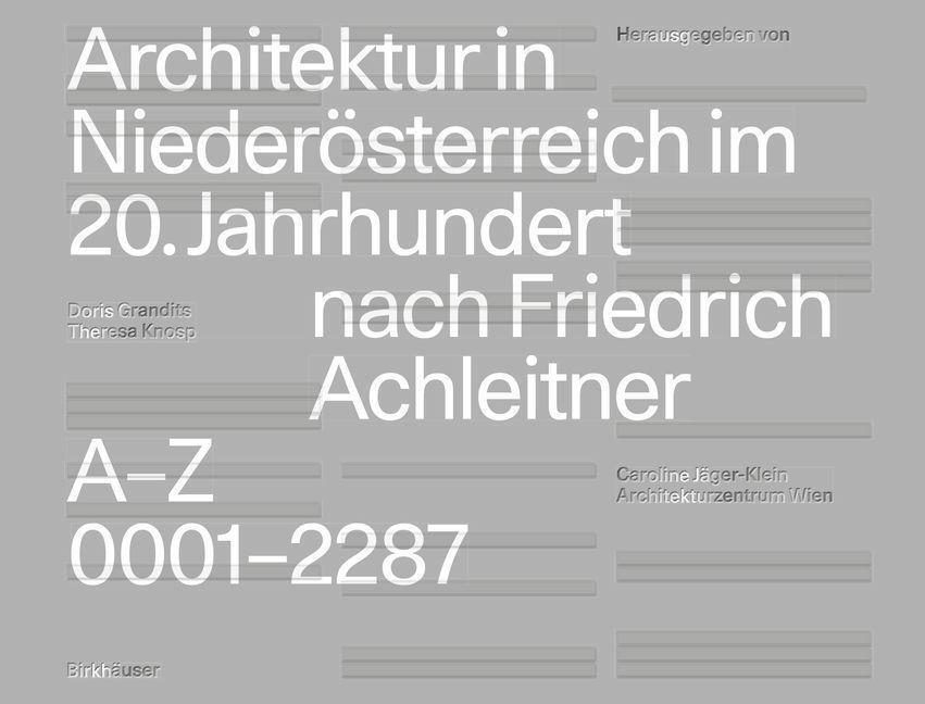 Cover: 9783035627084 | Architektur in Niederösterreich im 20. Jahrhundert nach Friedrich...