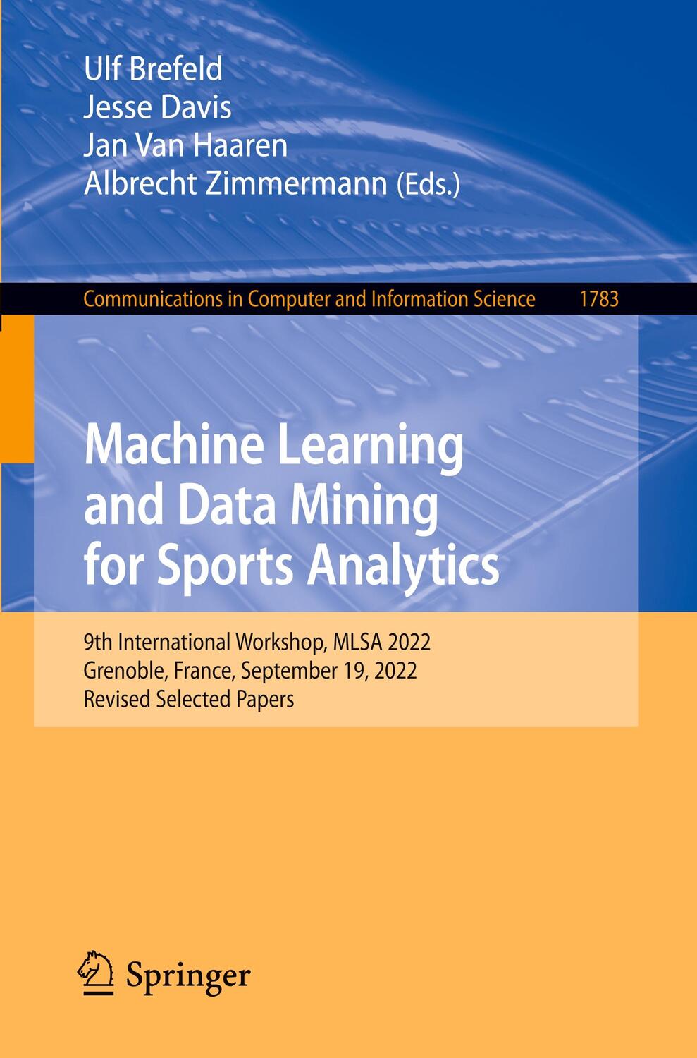 Cover: 9783031275265 | Machine Learning and Data Mining for Sports Analytics | Taschenbuch