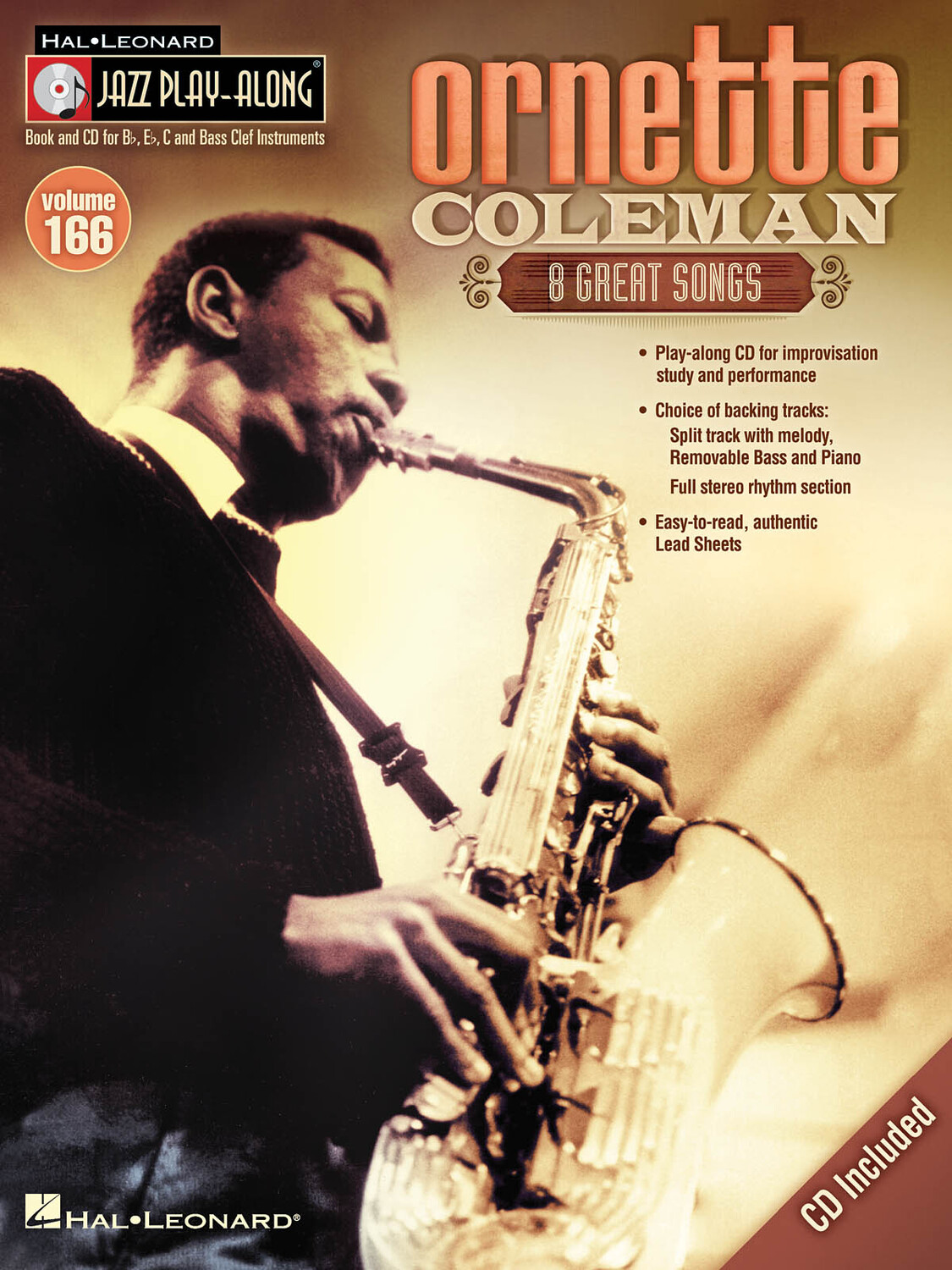 Cover: 884088661731 | Ornette Coleman | Jazz Play-Along Volume 166 | Jazz Play Along | 2014