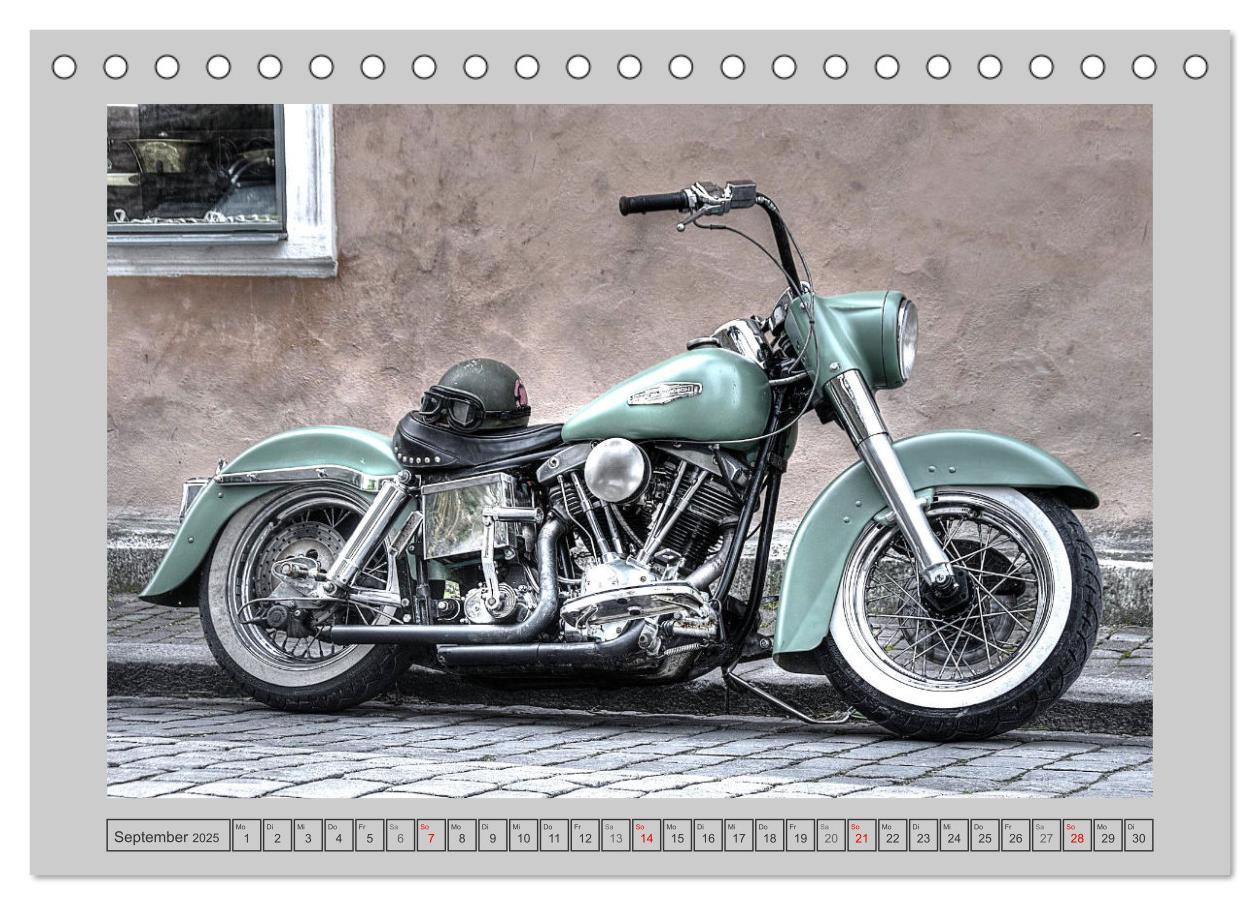 Bild: 9783383948992 | Vintage Bikes. Traumhafte Motorrad-Oldies (Tischkalender 2025 DIN...