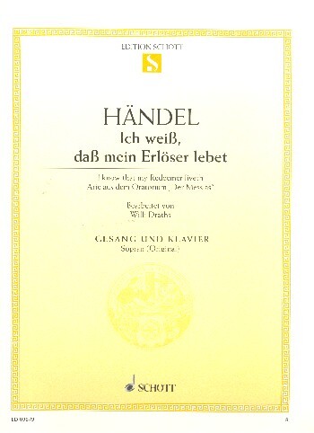 Cover: 9790001092005 | Der Messias | Georg Friedrich Händel | Buch | Schott Music