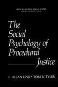 Cover: 9780306427268 | The Social Psychology of Procedural Justice | Tom R. Tyler (u. a.)