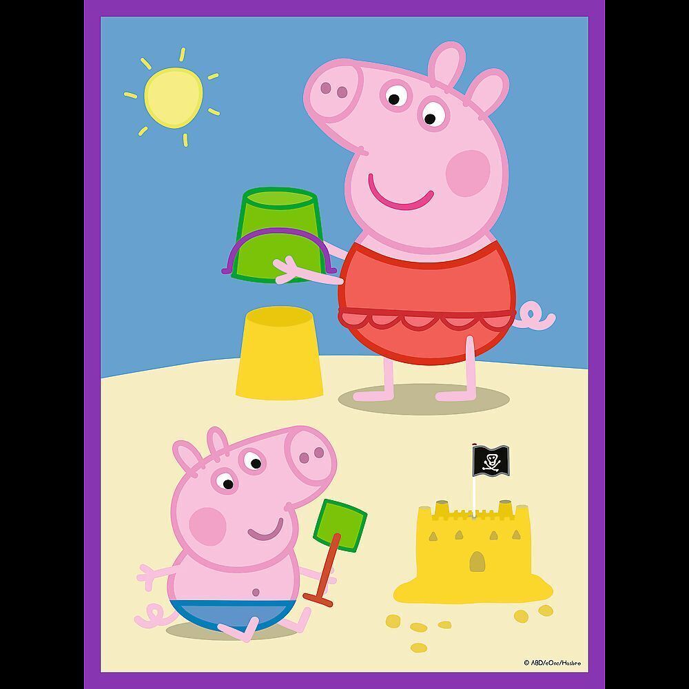 Bild: 5900511430011 | Primo Baby MAXI Puzzle + Malvorlage 2x10 Teile Peppa Pig | Spiel
