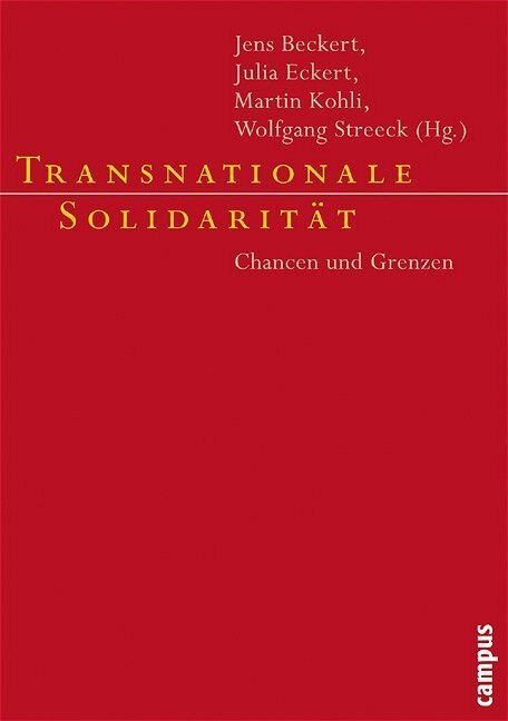 Cover: 9783593375946 | Transnationale Solidarität | Chancen und Grenzen | Beckert (u. a.)