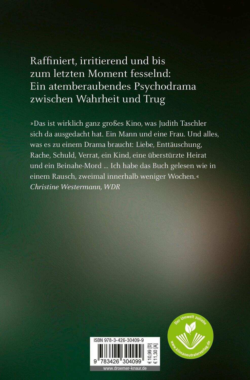 Rückseite: 9783426304099 | Die Deutschlehrerin | Judith W. Taschler | Taschenbuch | 222 S. | 2014