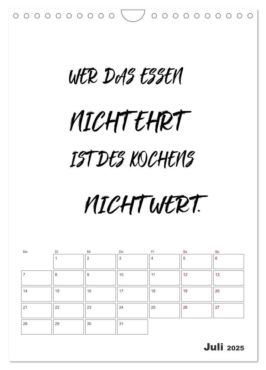 Bild: 9783435855865 | Sprüche für die Küche. Mit Jahresplaner (Wandkalender 2025 DIN A4...