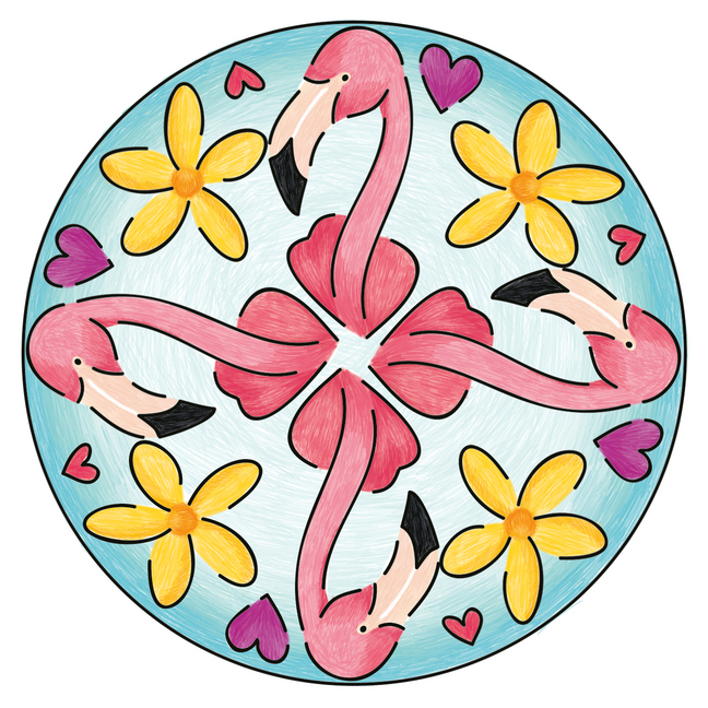 Bild: 4005556285204 | Ravensburger Mandala Designer Mini Flamingo 28520, Zeichnen lernen...