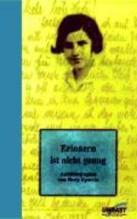 Cover: 9783928300865 | Erinnern ist nicht genug | Autobiographie | Hedy Epstein | Buch | 1999