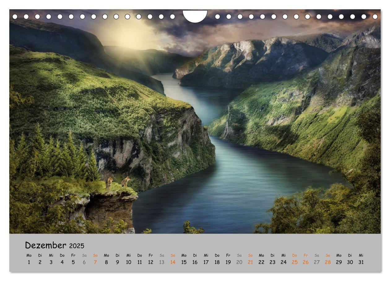 Bild: 9783435080076 | Der lange Weg der Wölfe (Wandkalender 2025 DIN A4 quer), CALVENDO...