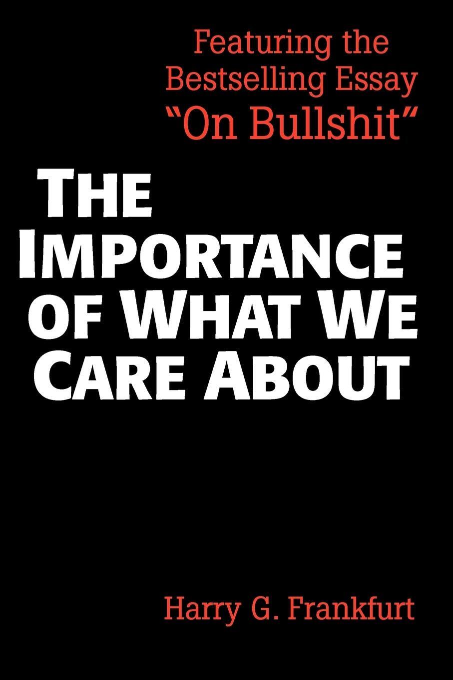 Cover: 9780521336116 | The Importance of What We Care about | Philosophical Essays | Buch