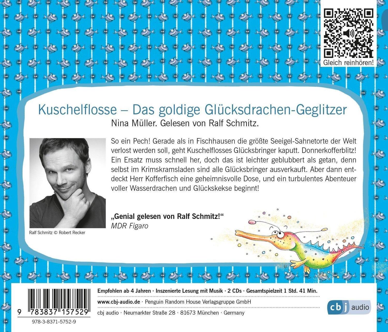 Bild: 9783837157529 | Kuschelflosse - Das goldige Glücksdrachen-Geglitzer | Nina Müller | CD