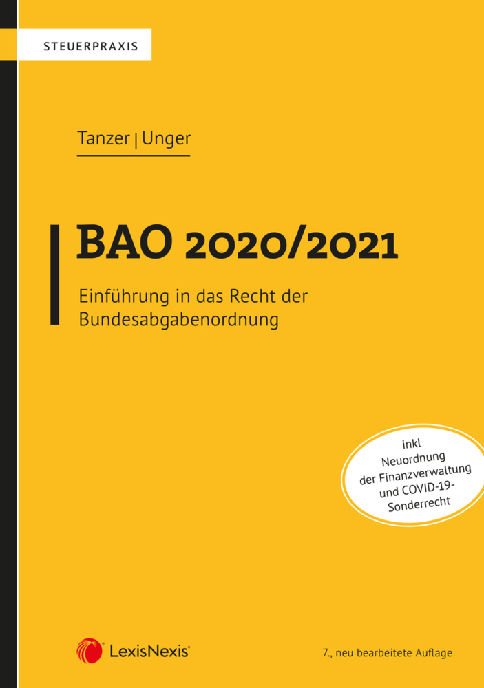 Cover: 9783700779179 | BAO 2020/2021 | Einführung in das Recht der Bundesabgabenordnung